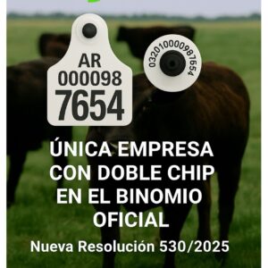 Caravana ELECTRONICA FDX Oficial SENASA x 25 unidades